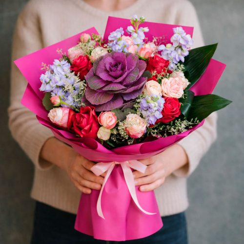 Цветочный букет «Романтический Вихрь»